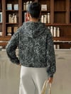  Gri Jaguar Hood 3 İplik Dijital Sweatshirt
