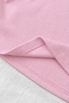  Pembe Polo Yaka Nakışlı Büzgülü Bluz