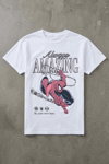 Beyaz Always Amazing Spider Cartoon Unisex T-Shirt