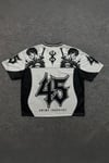 Beyaz Anime Berserk Guts 45 Number V Yaka Unisex Forma