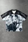 Beyaz Anime Goth Girl Magic Fun Jersey Unisex Forma