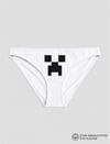 Beyaz Creeper Baskılı Bikini Kalıp Külot