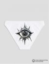 Beyaz Eye Baskılı Bikini Kalıp Külot