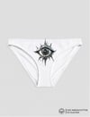 Beyaz Eye Baskılı Bikini Kalıp Külot