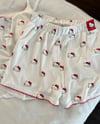 Beyaz Hello Kitty Aesthetic Red Alt Üst Takım