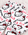 Beyaz Hello Kitty Cloudy 3'lü Peluş Hırkalı Takım