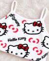 Beyaz Hello Kitty Cloudy 3'lü Peluş Sweatli Takım