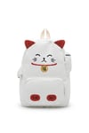 Beyaz Maneki Neko Kawai Sırt Çantası