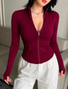 Bordo Rover Tech Spor Hırka