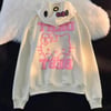Ekru Hello Kitty DKHT Best Fermuarlı (Unisex) Kapüşonlu