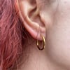 Gold Basic Şık Halka Küpe