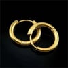 Gold Basic Şık Halka Küpe