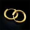 Gold Basic Şık Halka Küpe