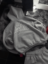 Gri Confidence Detaylı Baggy Unisex Eşofman Takımı