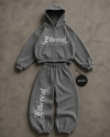 Gri Ethereal Baggy Kalıp Unisex Eşofman Takımı