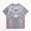 Gri Gothic Darkness Skull Cyber Grunge Unisex T-shirt