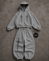 Gri Sword Sain Baggy Kalıp Unisex Eşofman Takımı