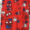 Hello Kitty & Spider-Man Detail Unisex Kırmızı Eşofman Altı