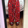 Hello Kitty & Spider-Man Detail Unisex Kırmızı Eşofman Altı