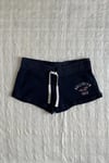 Lacivert Hollister Nakış Logolu Mini Sweat Şort