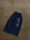 Lacivert Signature Script Baggy Unisex Eşofman Altı