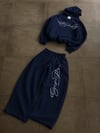 Lacivert Signature Script Baggy Unisex Eşofman Takım