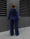 Lacivert Unity Korseli 3 İplik Eşofman Takımı 