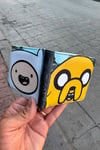 Mavi Adventure Time Finn And Jack Face Erkek Cüzdan