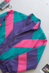 Mor Retro Windbreaker 80's Vintage Y2K Unisex Hırka