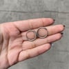 Silver Basic Şık Halka Küpe