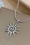Silver Sun Sarmal Kolye