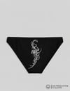 Siyah Arrow Baskılı Bikini Kalıp Külot