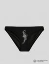 Siyah Arrow Baskılı Bikini Kalıp Külot