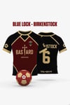 Siyah Bordo Anime Blue Lock 6 Birkenstock Forma Unisex T-shirt