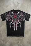 Siyah Dark Fantasy Gotik Y2K Unsiex T-Shirt