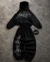 Siyah Dark Moon Baggy Kalıp Unisex Eşofman Takımı