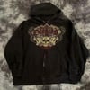 Siyah Gennine Dicries Skulls Kapüşonlu Sweatshirt