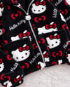 Siyah Hello Kitty Cloudy Peluş Hırka
