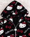 Siyah Hello Kitty Cloudy Peluş Hırka