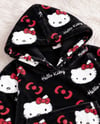 Siyah Hello Kitty Cloudy Peluş Sweat