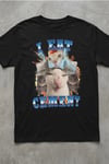 Siyah ''I Eat Cement'' Meme Cats Unisex T-Shirt