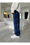 Siyah Lacivert Çizgili Relax Eşofman