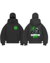 Siyah Maskeli ''Kawasaki'' Unisex Kapüşonlu Hırka