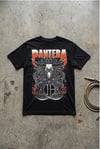Siyah Pantera Skull & Snake Unisex Y2K T-Shirt