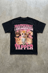 Siyah Professşonal Yapper Cat Meme Unisex T-Shirt