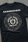 Siyah Ramstein Band Y2K Unisex T-Shirt