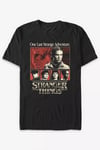 Siyah Stranger Things ''One Last Strange Adventure'' Unisex T-Shirt