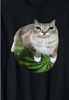 Siyah Watermelon Cat Meme Unisex T-Shirt
