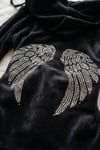 Siyah Wings Gotik Y2K Crop Hırka