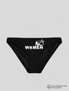 Siyah Women Baskılı Bikini Kalıp Külot